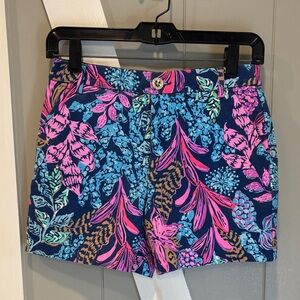 Lilly Pulitzer Pink and Blue Floral Shorts